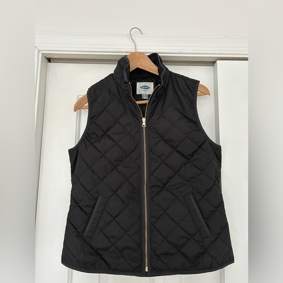 Old Navy Women’s Black Quilted Vest S - Picture 1 of 5